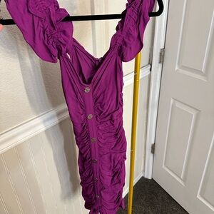 Marshalls Purple Ruched Dress